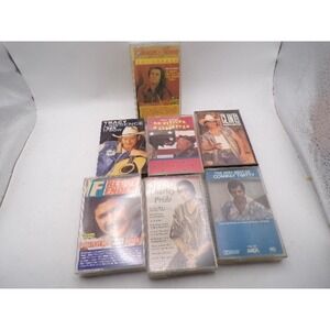 Lot of 7 Country Music Cassette Tapes George Jones Conway Twitty Charley Pride